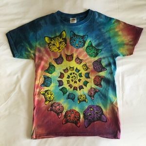Grateful Dead Parody Graphic Tshirt with Cats